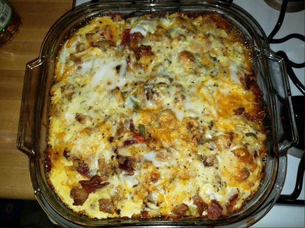 Fully Loaded Baked Egg Casserole - Junior Daily Recipes